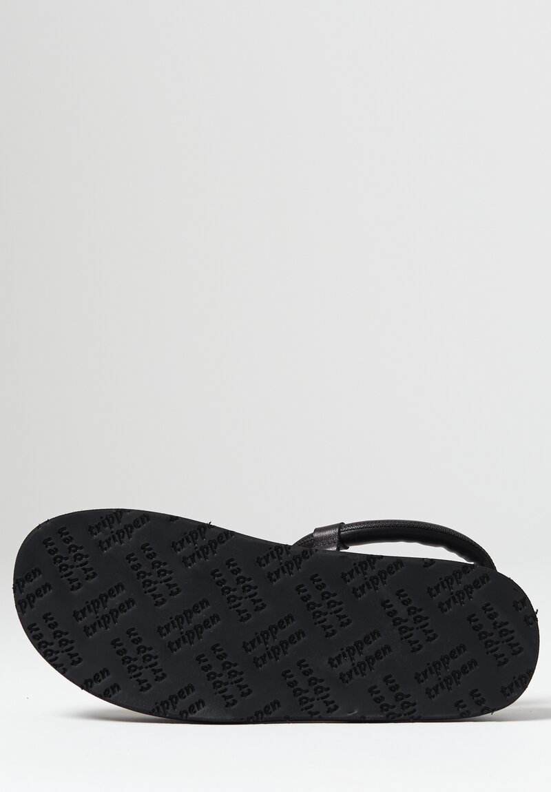Trippen Zigzag Sandal in Black