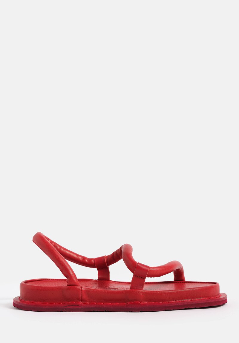 Trippen Zigzag Sandal in Red
