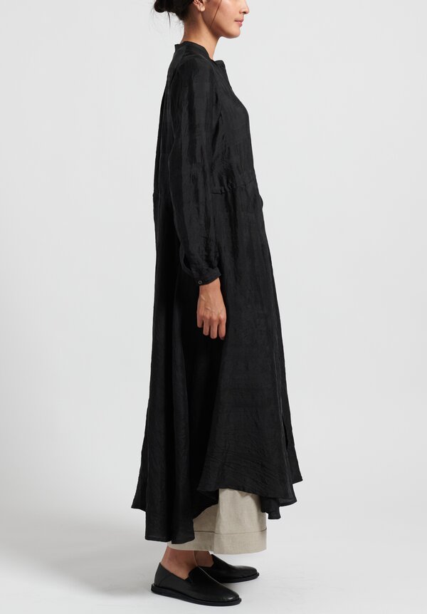 Kaval Silk Semi-Fitted Tunic Dress in Black | Santa Fe Dry Goods ...