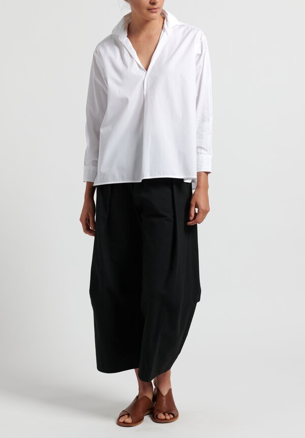 Ticca Simple Cotton Shirt in White