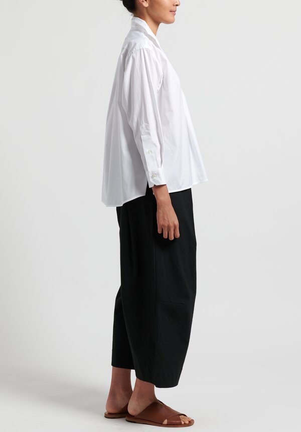 Ticca Simple Cotton Shirt in White