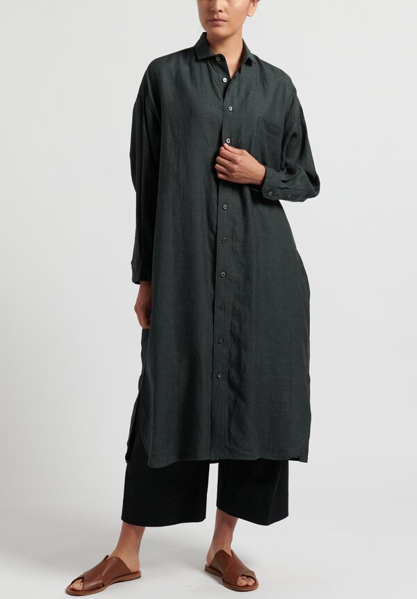 Ticca Linen Shirt Dress in Khaki | Santa Fe Dry Goods . Workshop . Wild ...