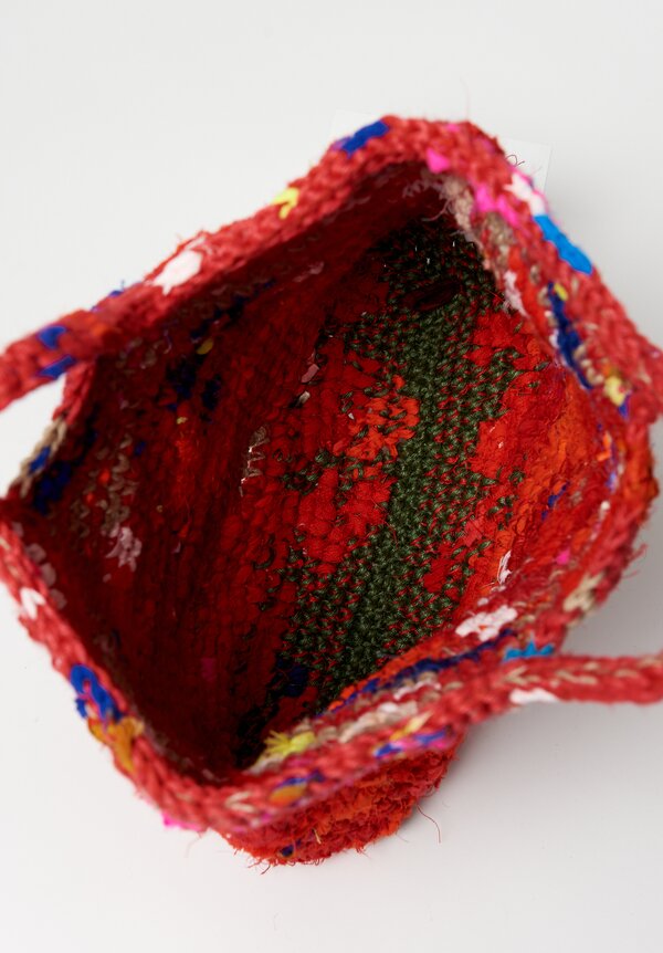 Daniela Gregis Crochet Tulle Bag Red	