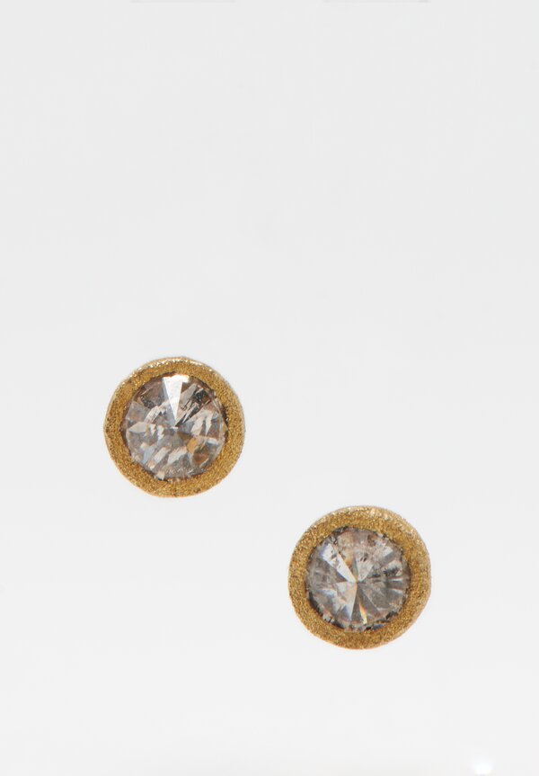 TAP by Todd Pownell 18k, Inverted Brown Diamond Studs	