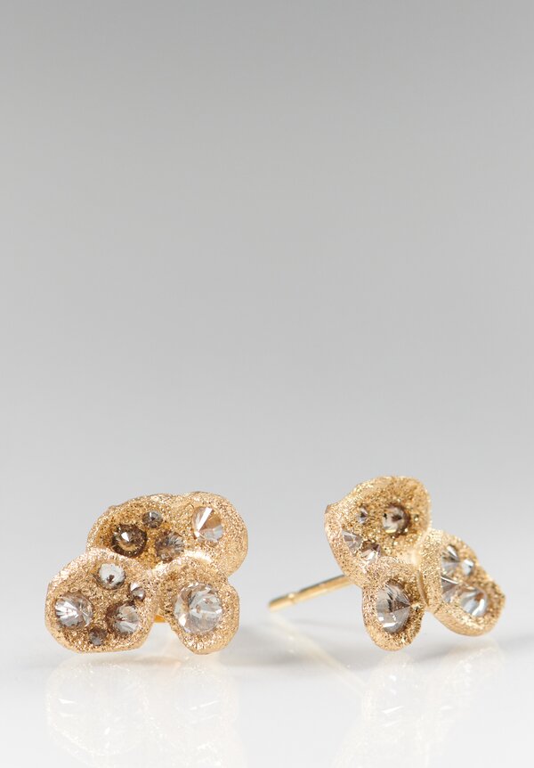TAP by Todd Pownell 18k, Inverted Diamond Cluster Studs	