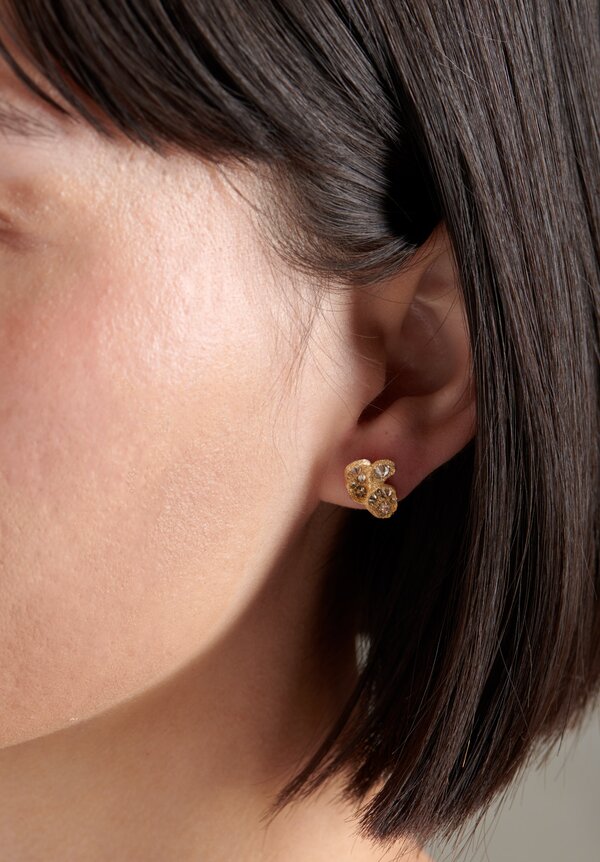TAP by Todd Pownell 18k, Inverted Diamond Cluster Studs	