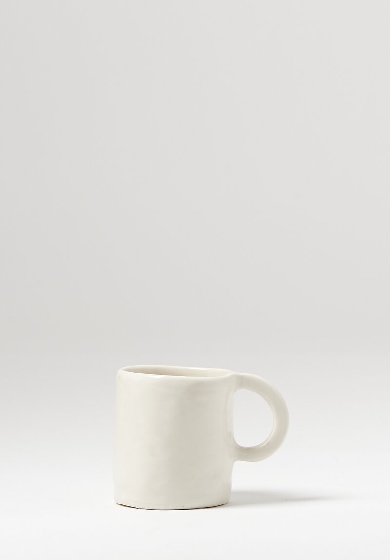 Bertozzi Handmade Small Espresso Cup in White	