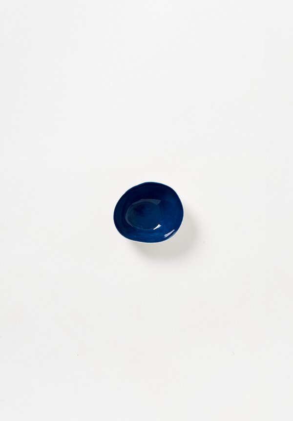 Bertozzi Small Solid Interior Pebble Bowl in Blu	