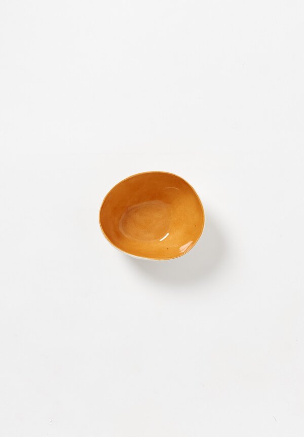 Bertozzi Handmade Small Solid Interior Pebble Bowl in Bruno	
