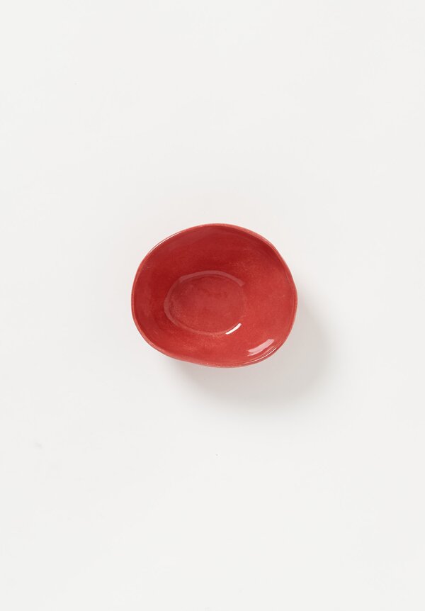 Bertozzi Solid Small Pebble Bowl in Rosso