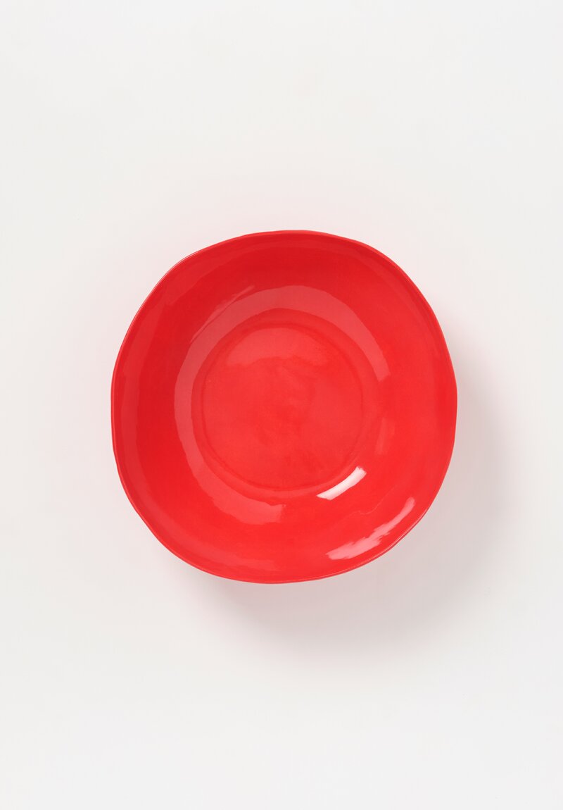Bertozzi Solid Painted Large Bowl in Rosso