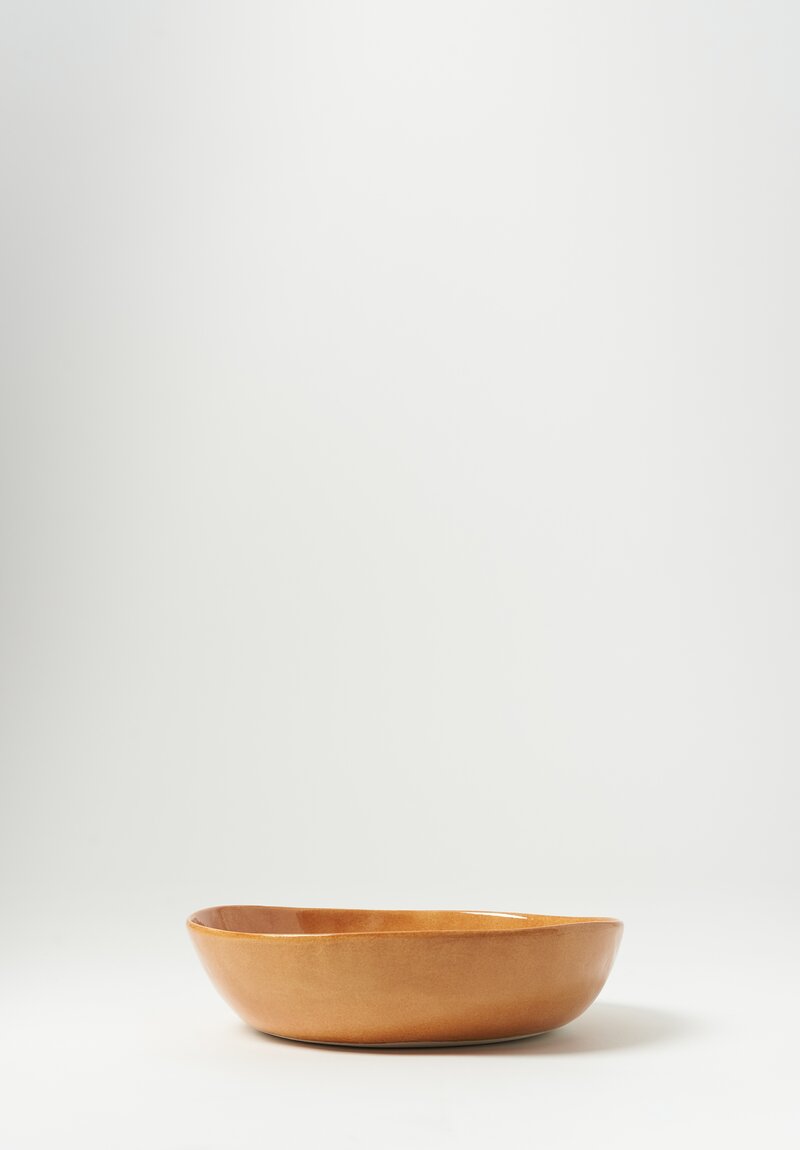 Stamperia Bertozzi Handmade Porcelain Small Serving Bowl Bruno Brown	