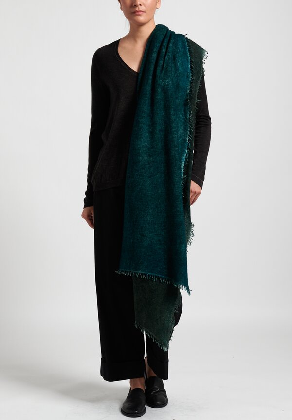 Avant Toi Felted Knitted Scarf in Pavone	