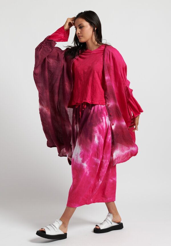 Gilda Midani Pattern Dyed Y Skirt in Pink