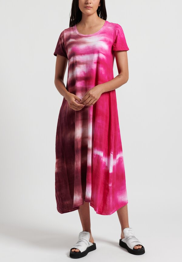 Gilda Midani Pattern Dyed Short Sleeve Monoprix Dress	