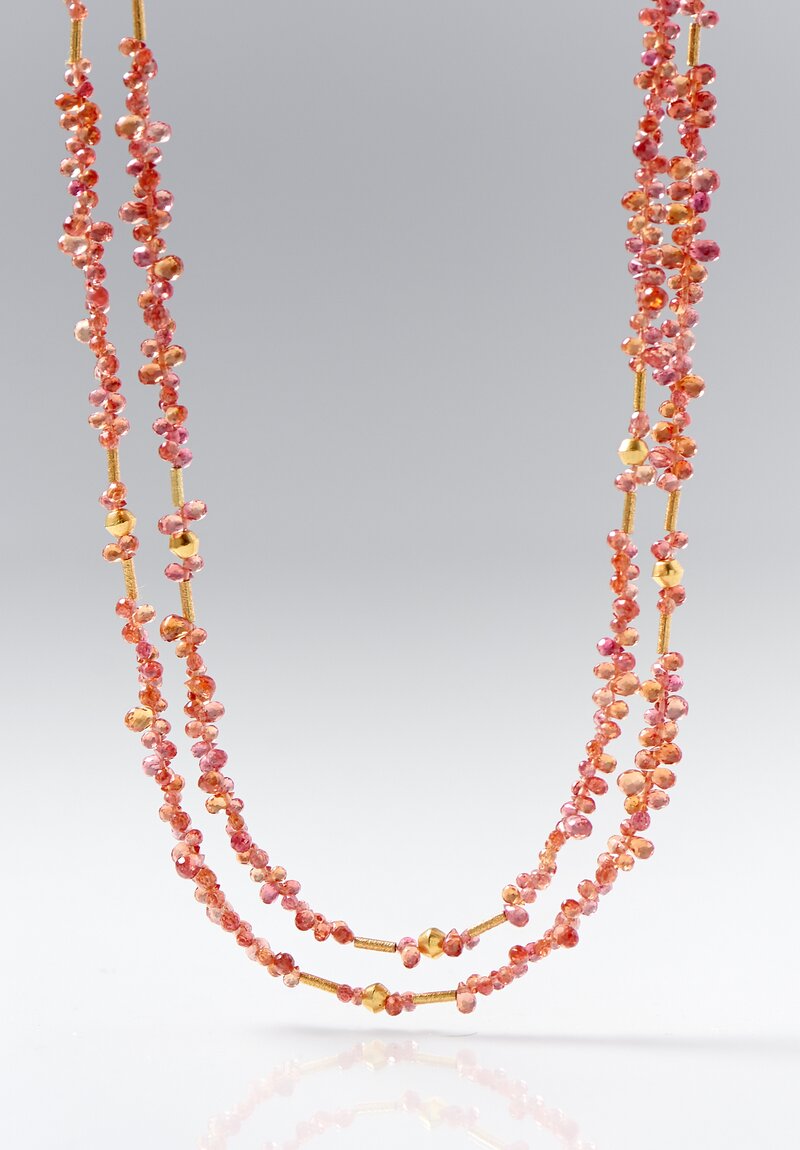 Greig Porter 18k, Briolette Sapphire Single Strand Necklace	
