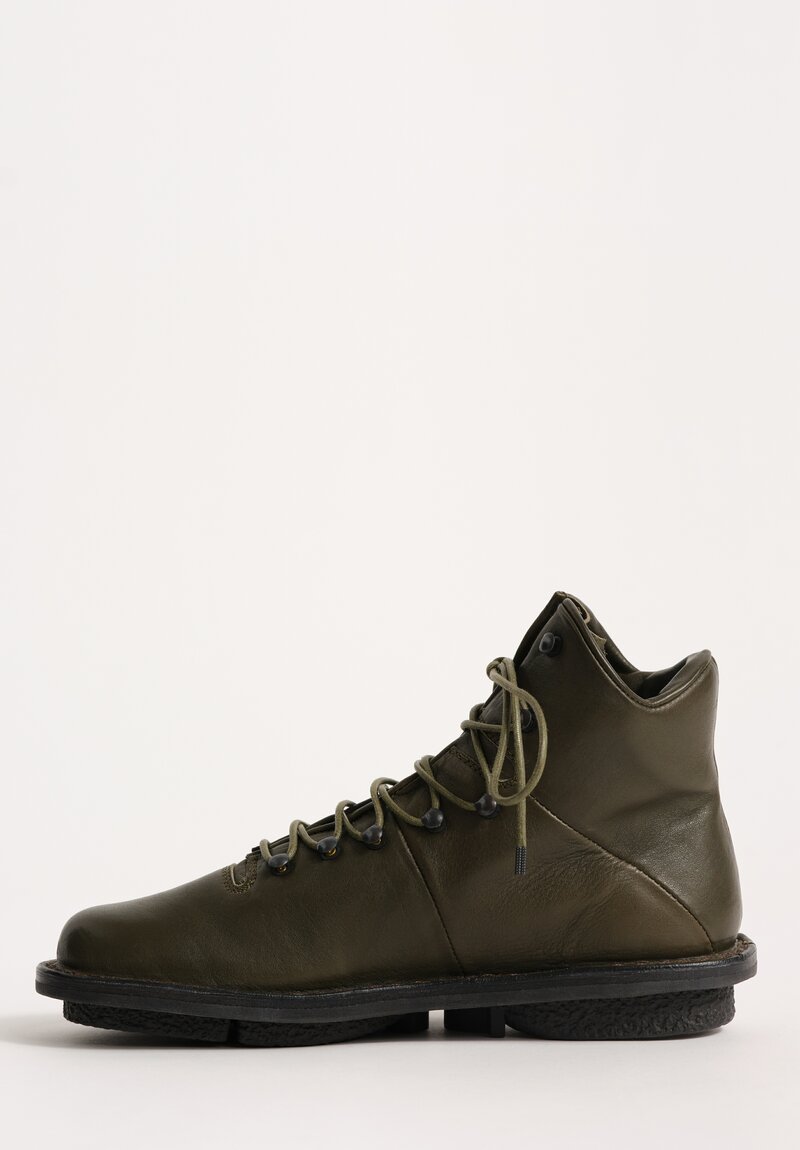 Trippen Alpin Shoe in Khaki Green