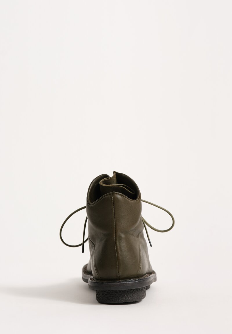 Trippen Alpin Shoe in Khaki Green