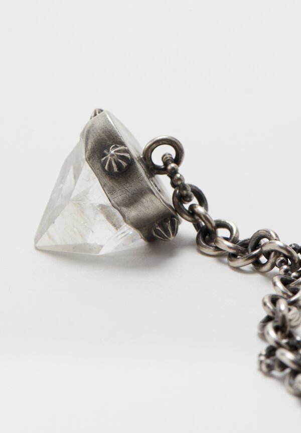 Miranda Hicks Apophyllite Crystal with Pendulum Chain	