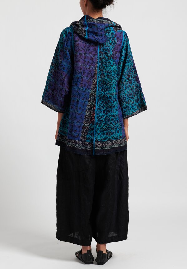Mieko Mintz 2-Layer Hooded Bagh A-Line Jacket	