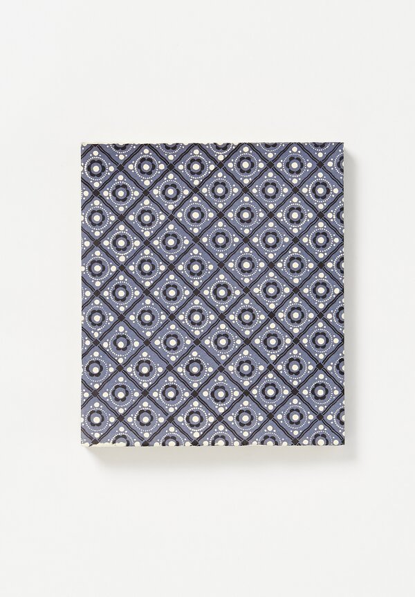 Elam Handprinted Japanese Chiyogami Paper Notebook Blue Lace	