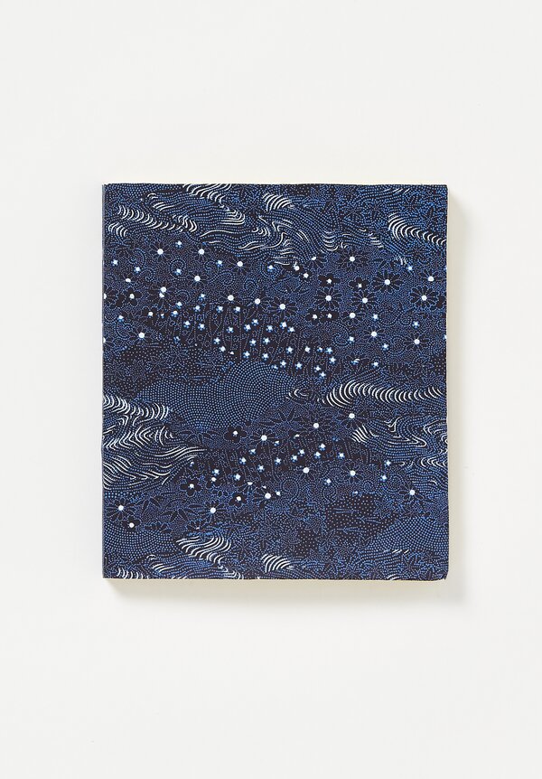 Elam Handprinted Japanese Chiyogami Paper Notebook Night Flowers	