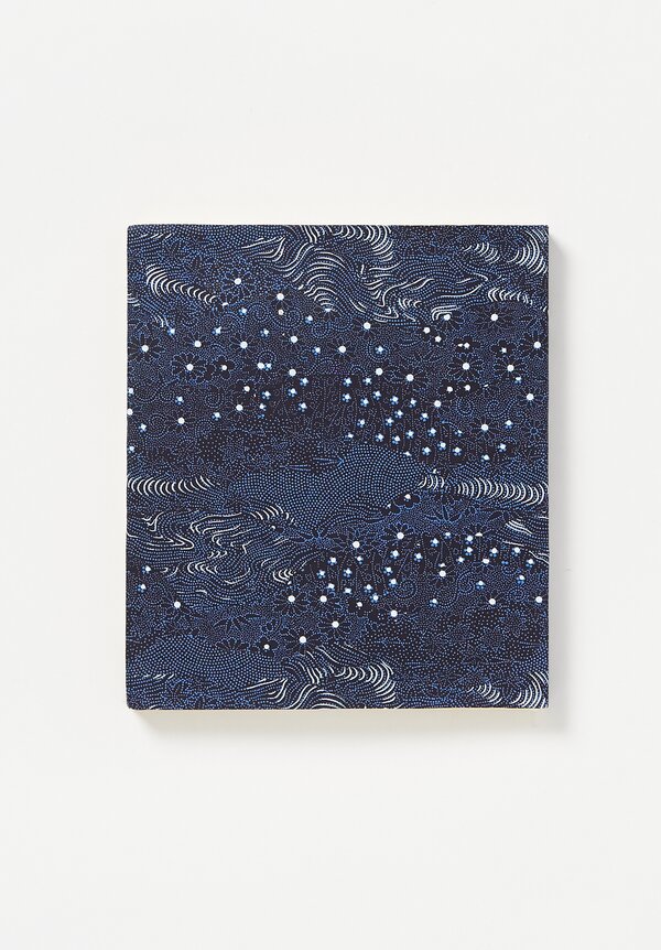 Elam Handprinted Japanese Chiyogami Paper Notebook Night Flowers	