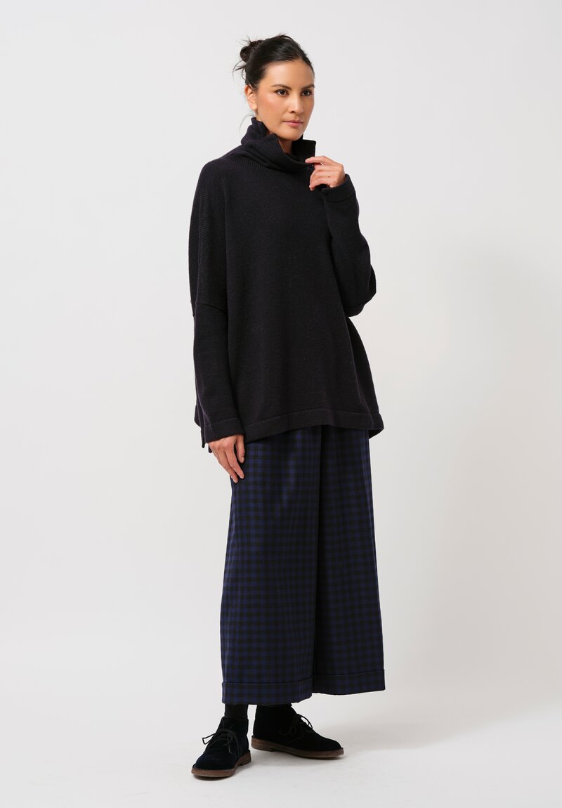 Daniela Gregis Cashmere Gianna Turtleneck Sweater in Navy Blue	