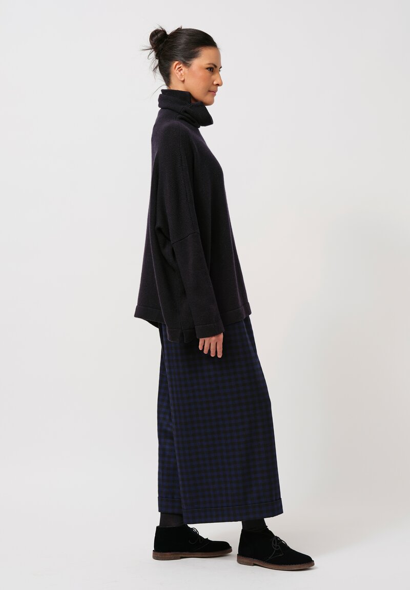 Daniela Gregis Cashmere Gianna Turtleneck Sweater in Navy Blue	