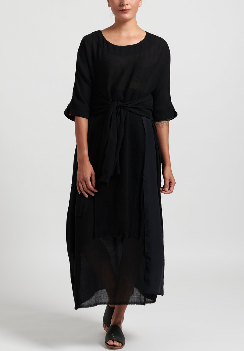 Daniela Gregis Petal Dress in Black	