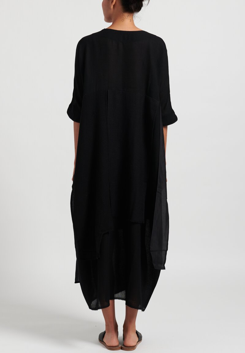 Daniela Gregis Petal Dress in Black	