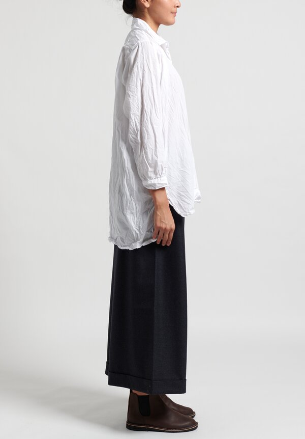 Daniela Gregis Wool Pragmatic Patterned Pant in Black/ Anthracite	