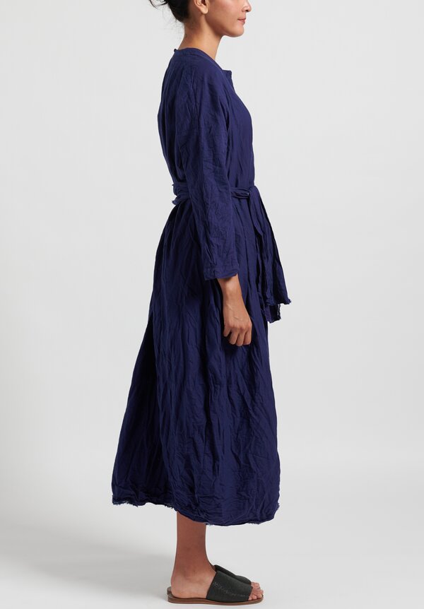 Daniela Gregis Oversize Solid Washed Chicory Dress in Blue	