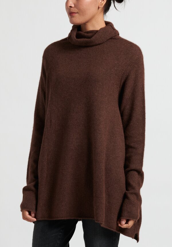 Rundholz Brushed Fox Pullover in Marone	