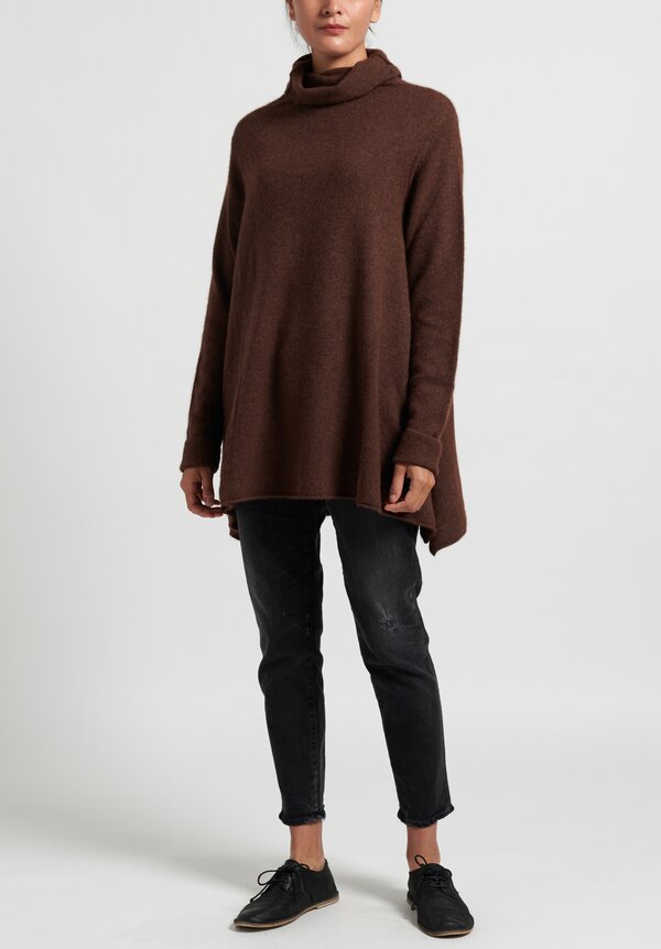 Rundholz Brushed Fox Pullover in Marone	
