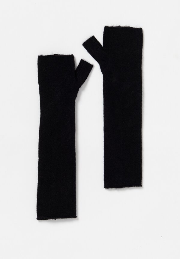 Rundholz Black Label Long Fingerless Gloves in Black | Santa Fe Dry ...