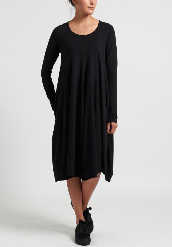 Rundholz Black Label Cotton Panel Dress in Black	