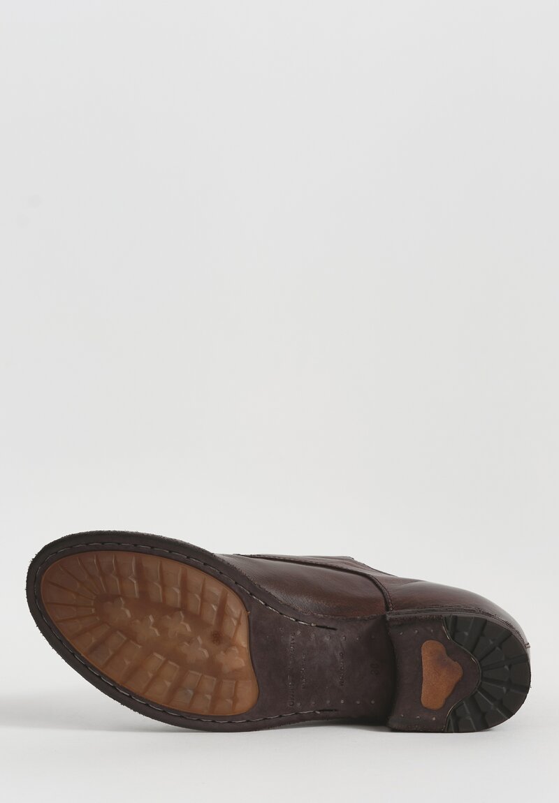 Officine Creative Lexikon Ignis T Oxford Shoe in Otto Brown	