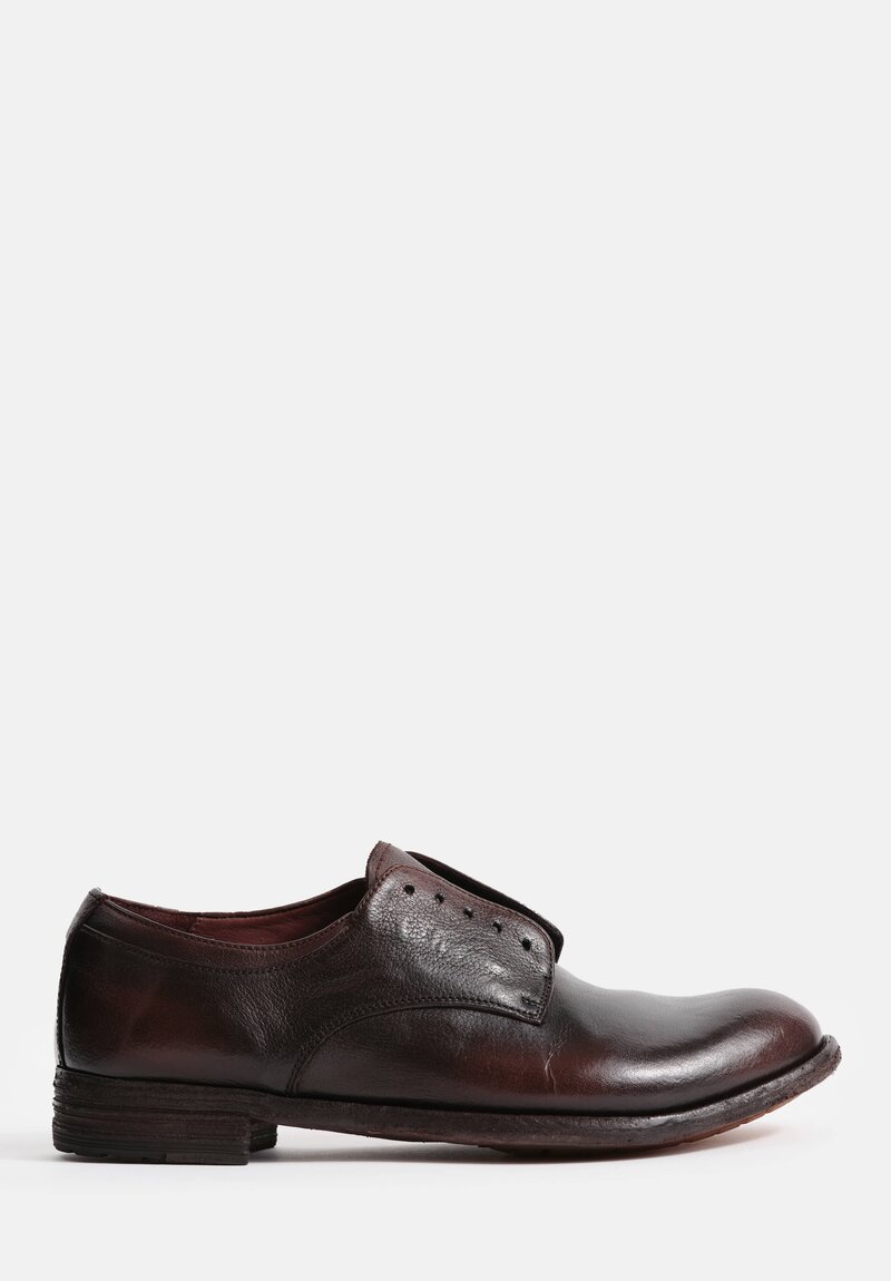 Officine Creative Lexikon Ignis T Oxford Shoe in Otto Brown