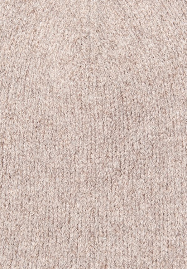 Lauren Manoogian Baby Alpaca Crown Beanie in Oatmeal	