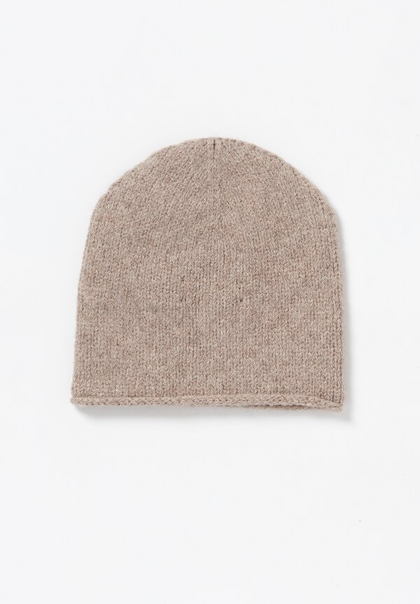 Lauren Manoogian Baby Alpaca Crown Beanie in Oatmeal	