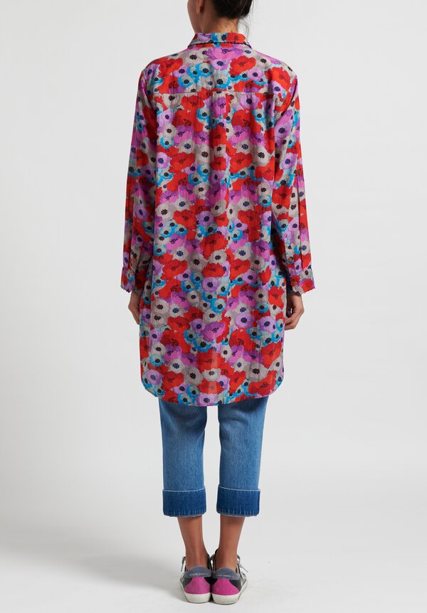 Péro Floral Long Sleeve Tunic in Red/ Purple | Santa Fe Dry Goods ...