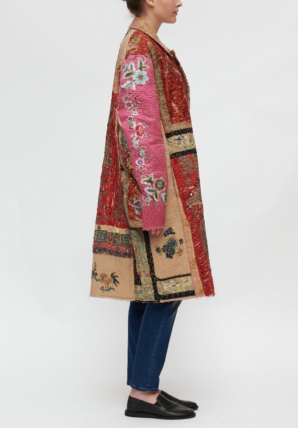 By Walid Chinese Embroidery Wadded Rufus Coat	