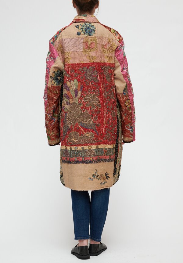 By Walid Chinese Embroidery Wadded Rufus Coat	