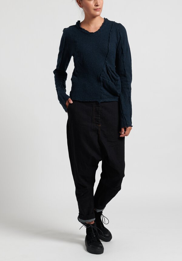 Rundholz Black Label Fitted Exposed Seam Sweater	