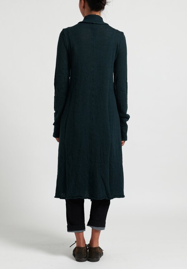 Rundholz Black Label Fit and Flare Knitted Coat in Green	