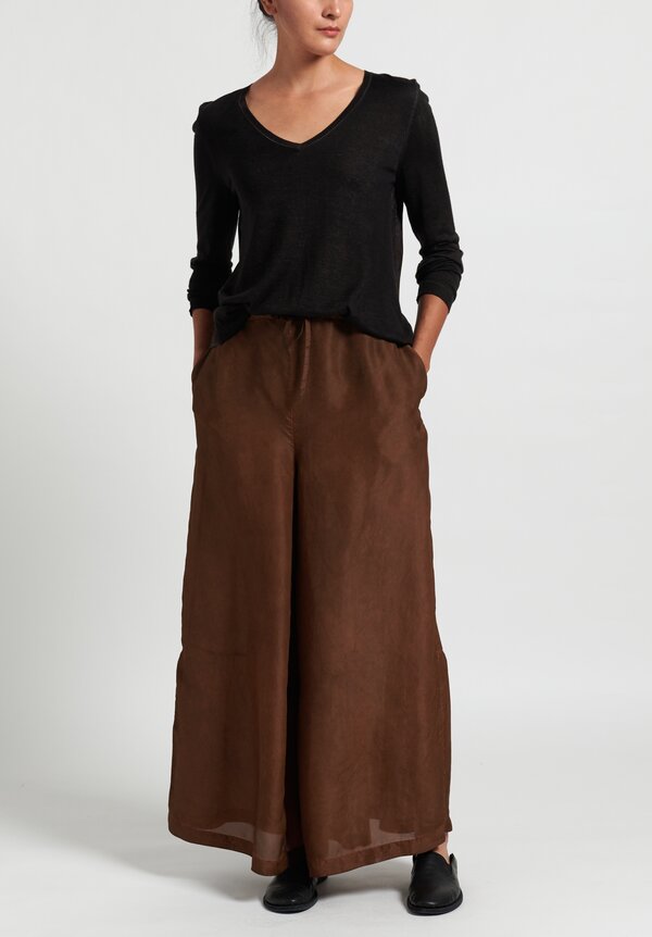 Masnada Plus Gathered Wide Leg Pants in Copper | Santa Fe Dry Goods ...