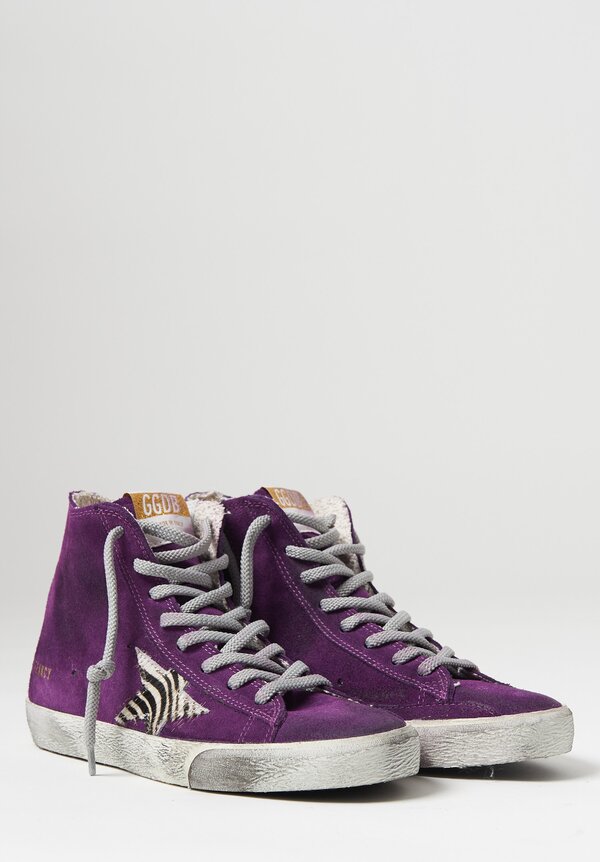 Golden Goose Zebra Francy Sneakers in Purple/ White | Santa Fe Dry Goods .  Workshop . Wild Life