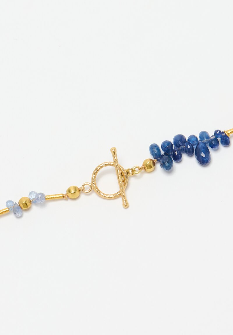 Greig Porter 18K Two-Tone Sapphire Necklace	