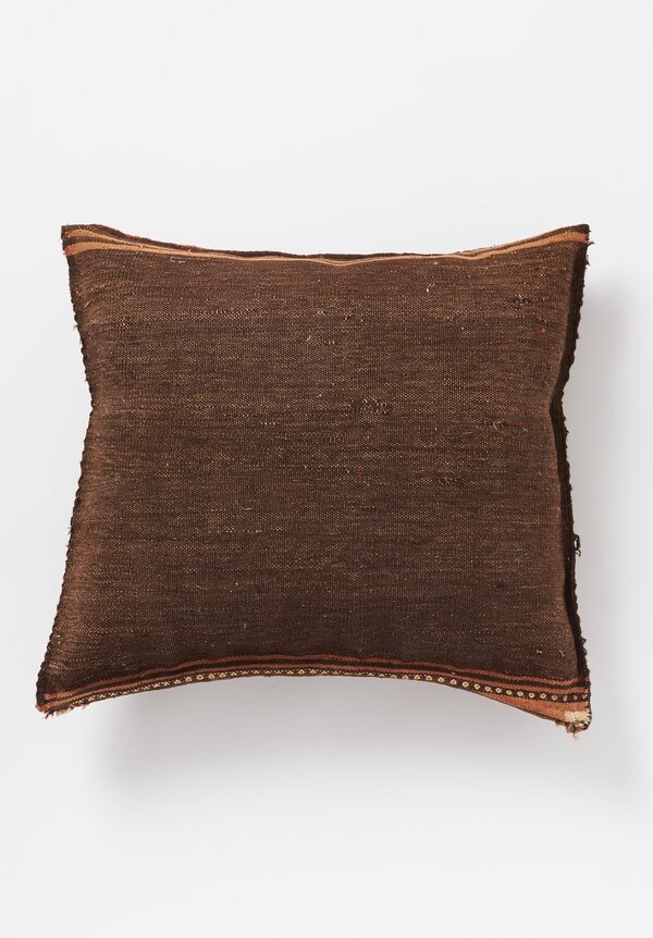 Shobhan Porter Vintage Kizil Ayak Camel Saddlebag Pillow in Brown/ Rust II	